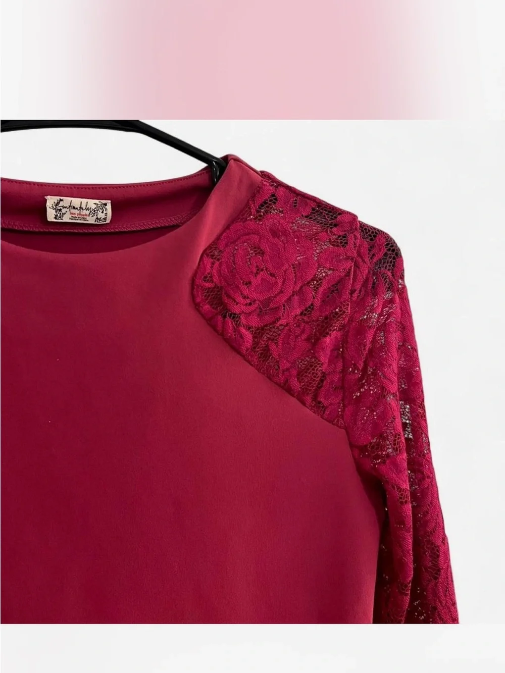 Free People No Excuses Long Sleeve in Sangria